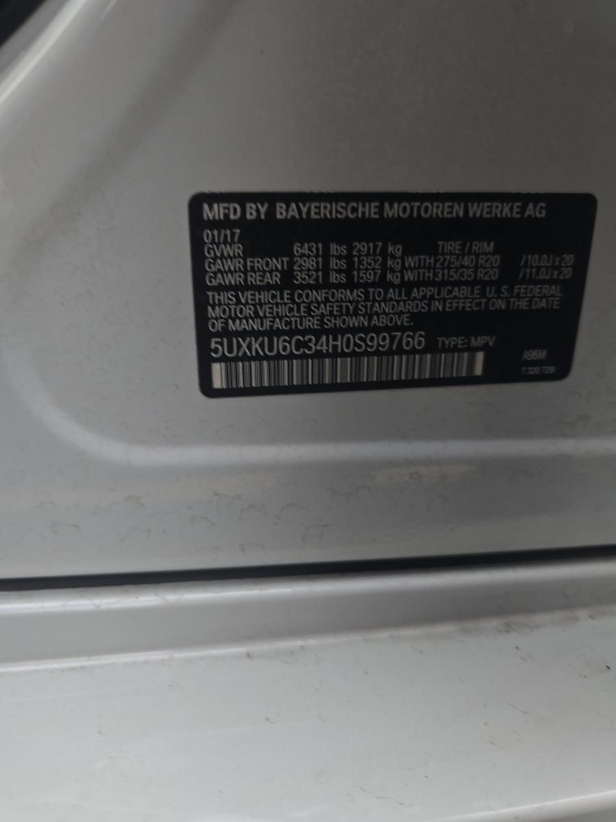 2017 BMW X6 xDrive50i AWD