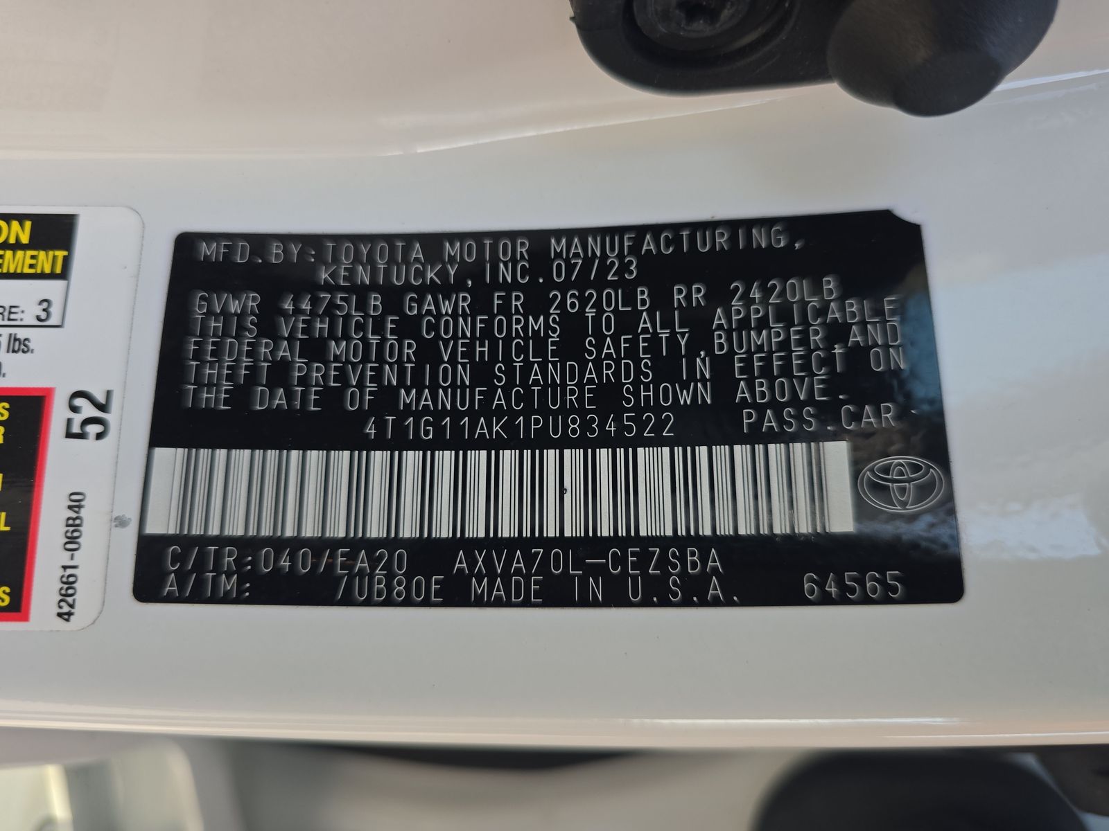 2023 Toyota Camry SE FWD