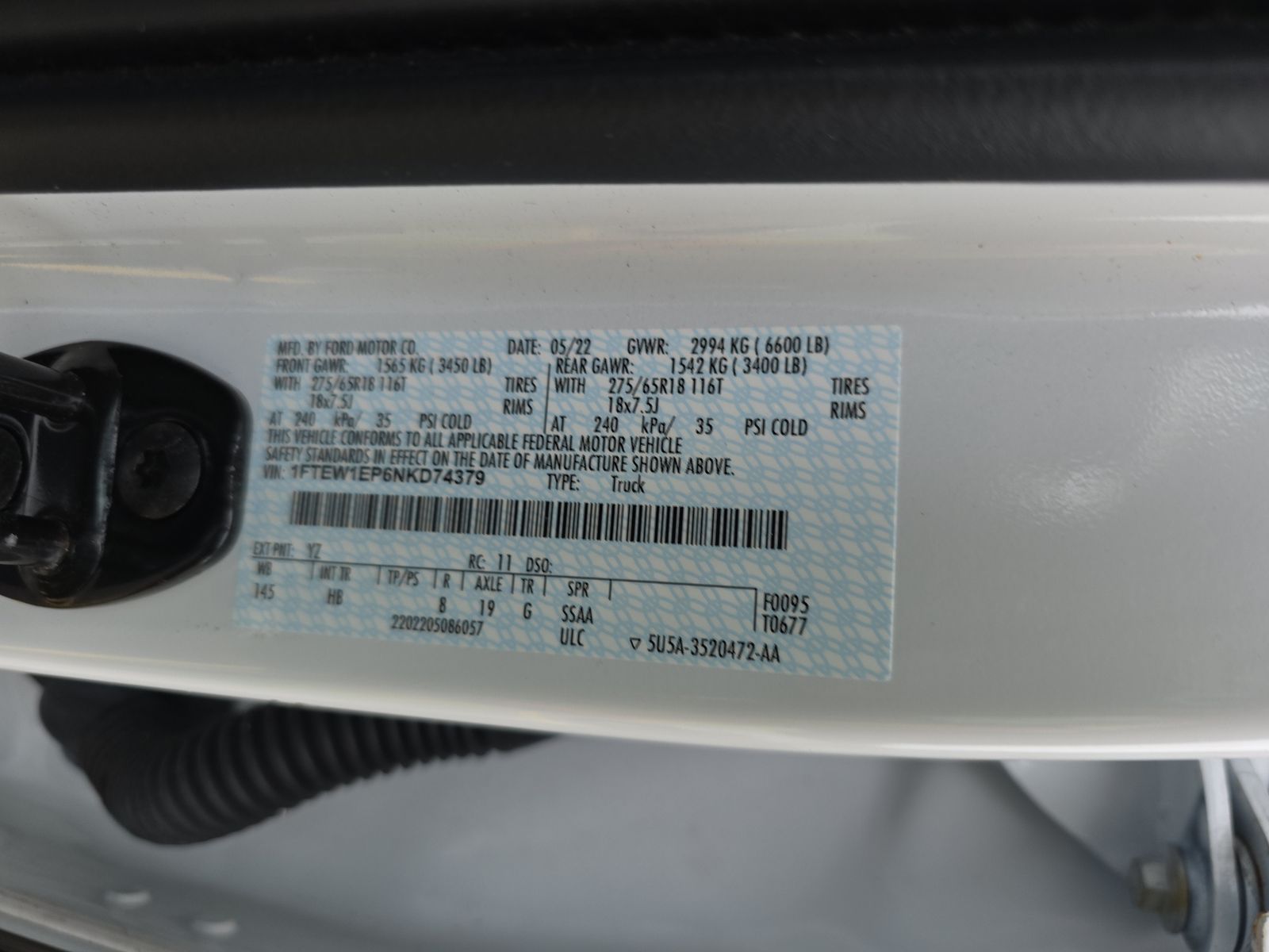 2022 Ford F-150 Lariat AWD