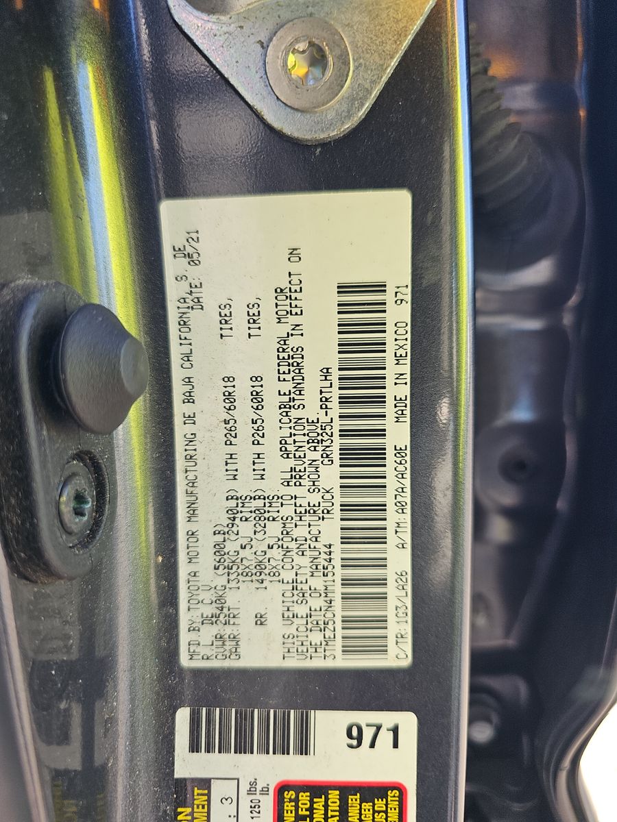 2021 Toyota Tacoma Limited RWD