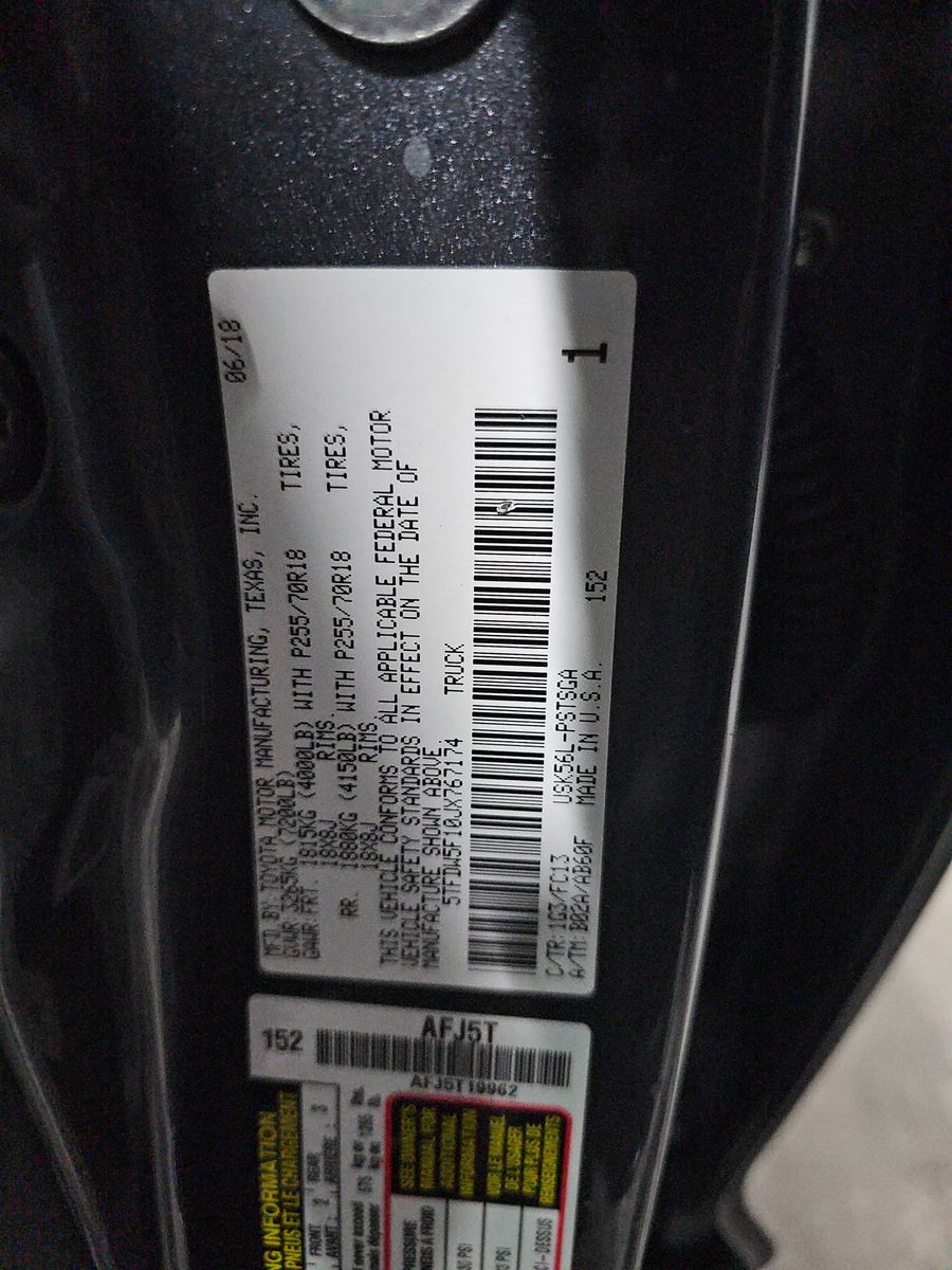 2018 Toyota Tundra SR5 AWD