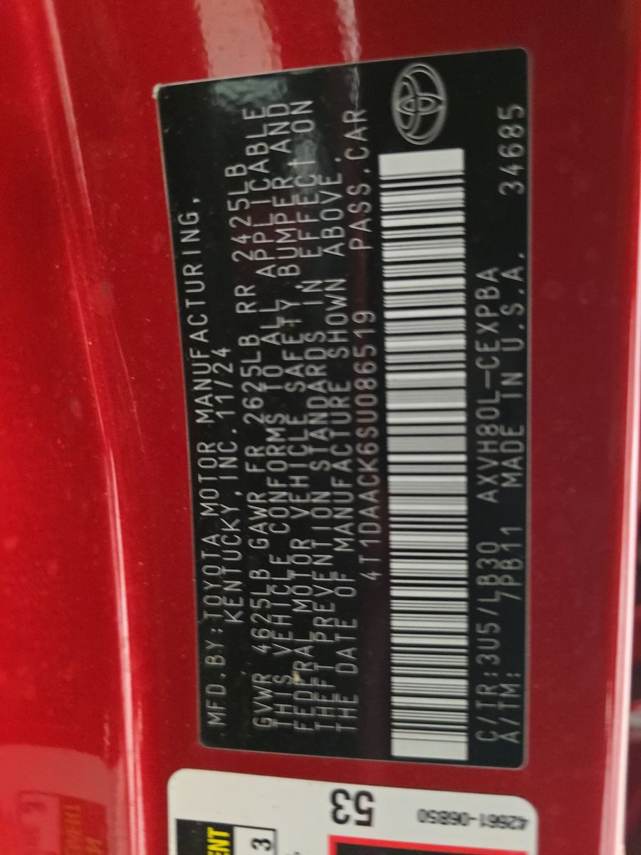 2025 Toyota Camry XSE FWD