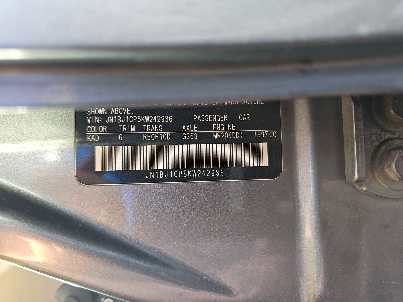 2019 Nissan Rogue Sport S FWD