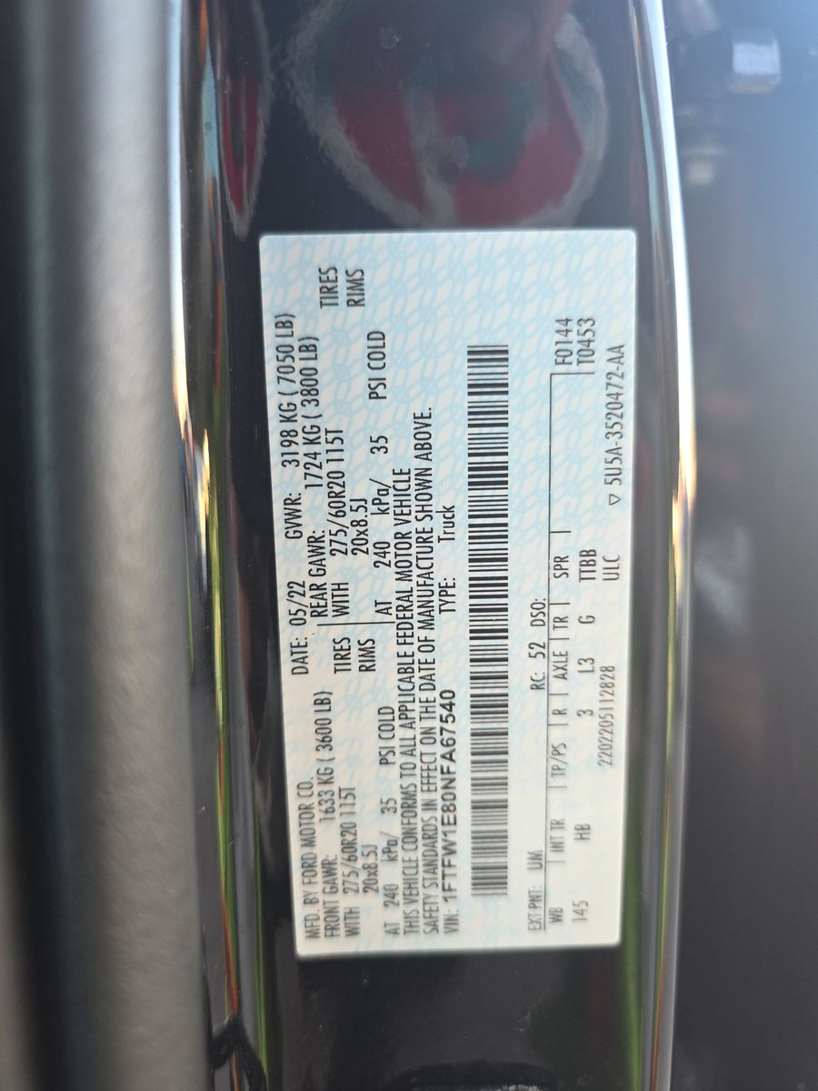 2022 Ford F-150 Lariat AWD