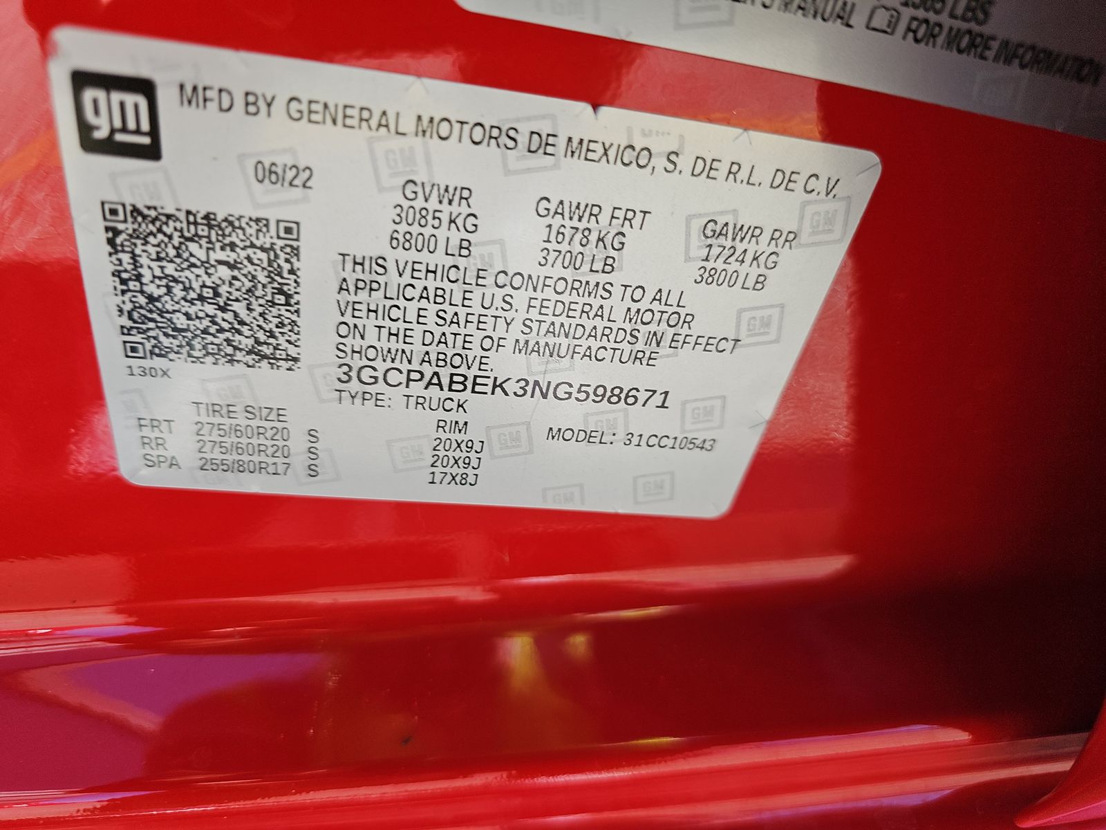 2022 Chevrolet Silverado 1500 Custom RWD