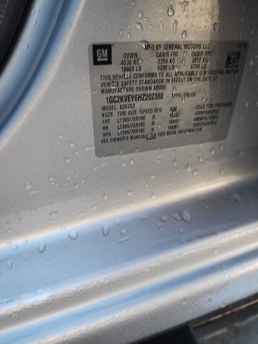 2017 Chevrolet Silverado 2500HD LT AWD