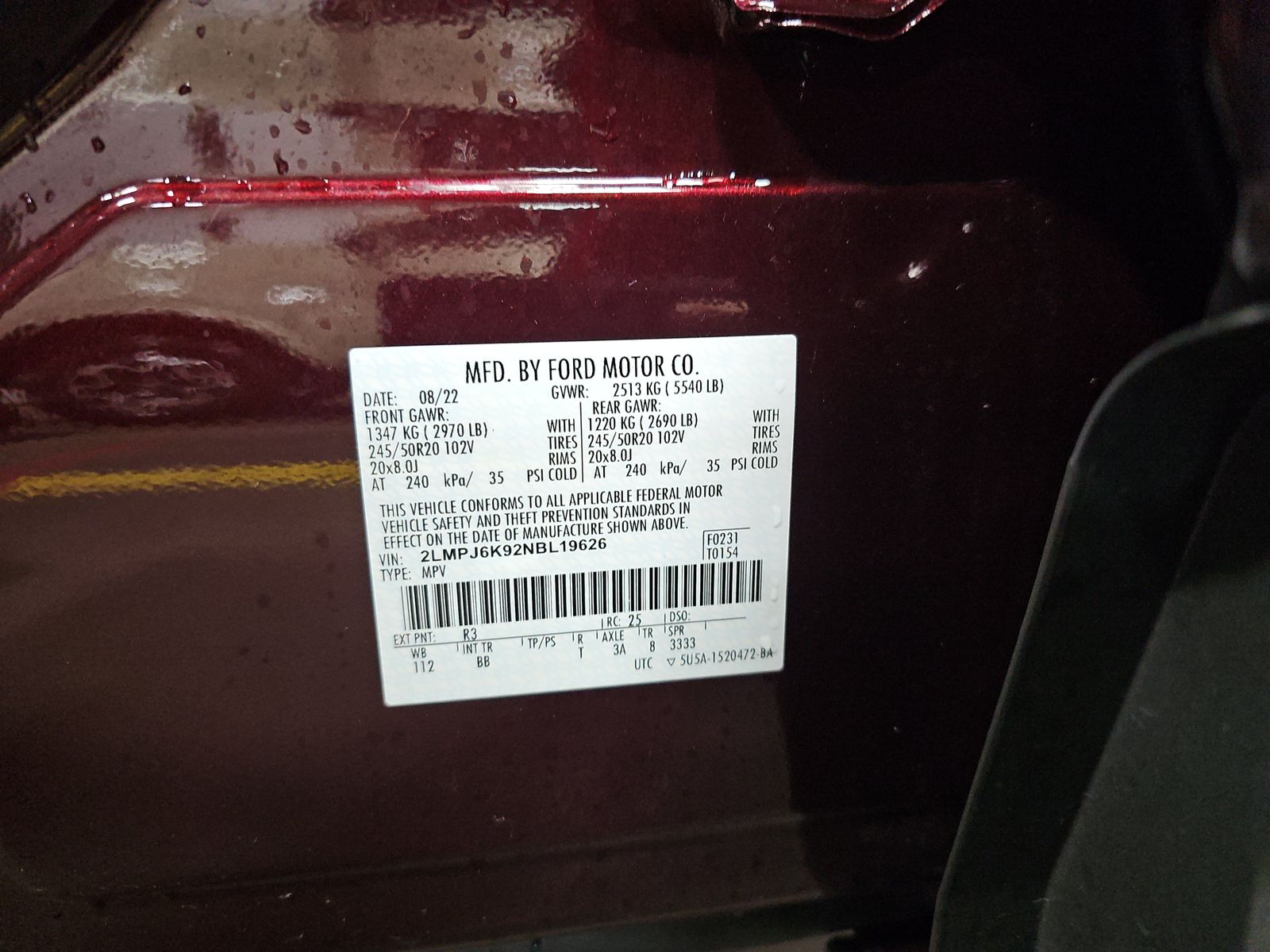 2022 Lincoln Nautilus Reserve FWD