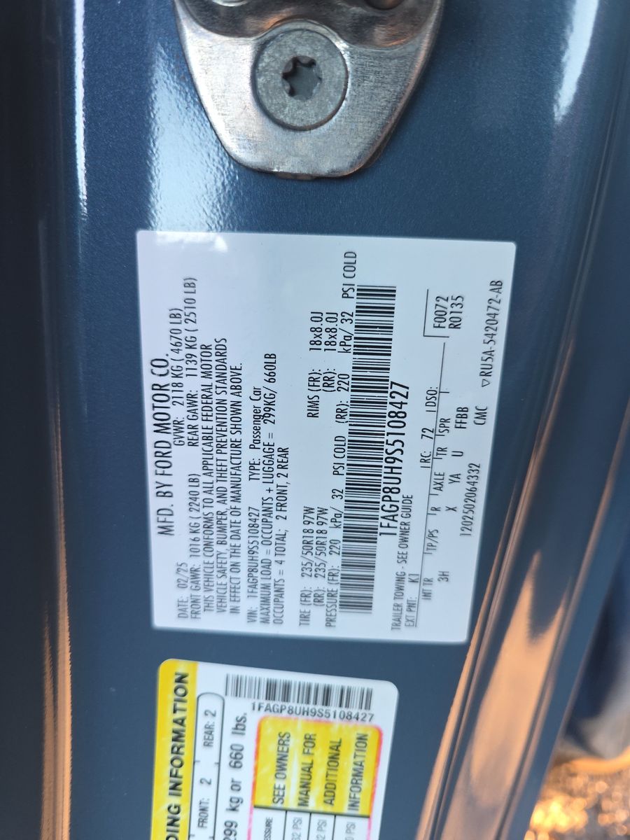 2025 Ford Mustang EcoBoost Premium RWD