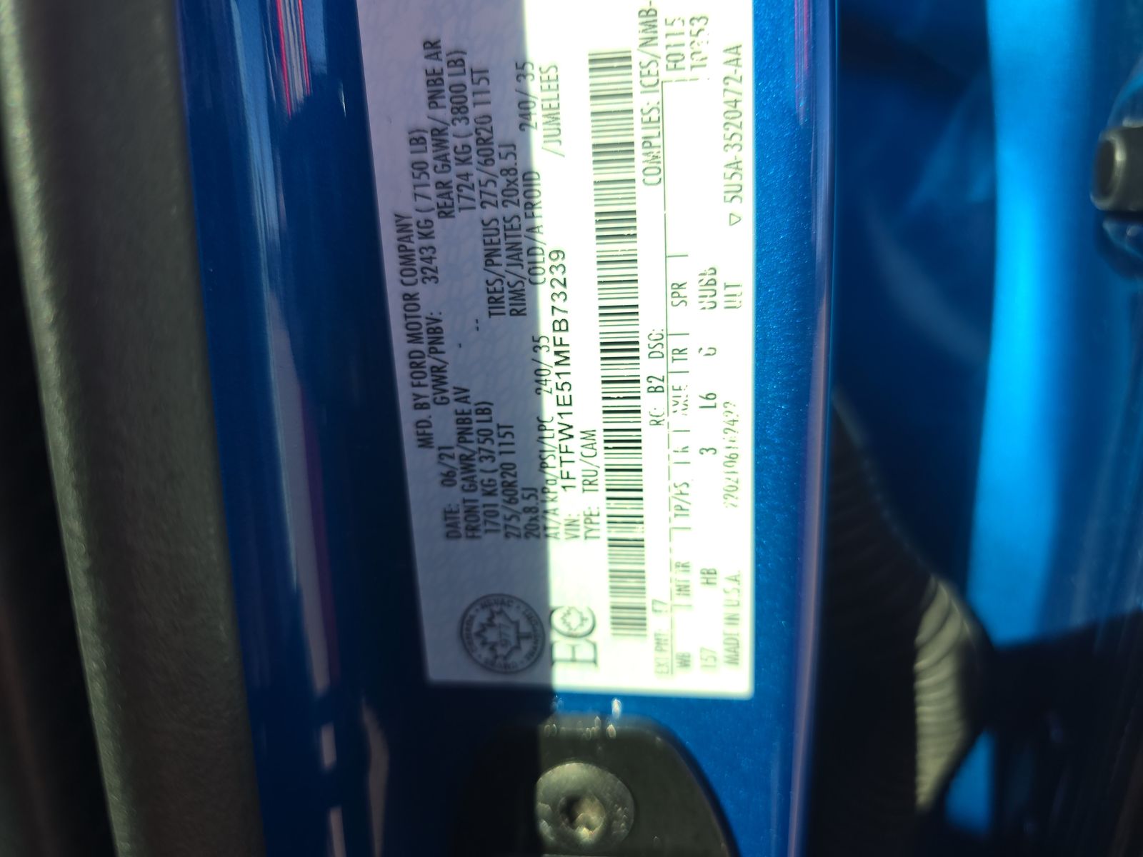 2021 Ford F-150 Lariat AWD