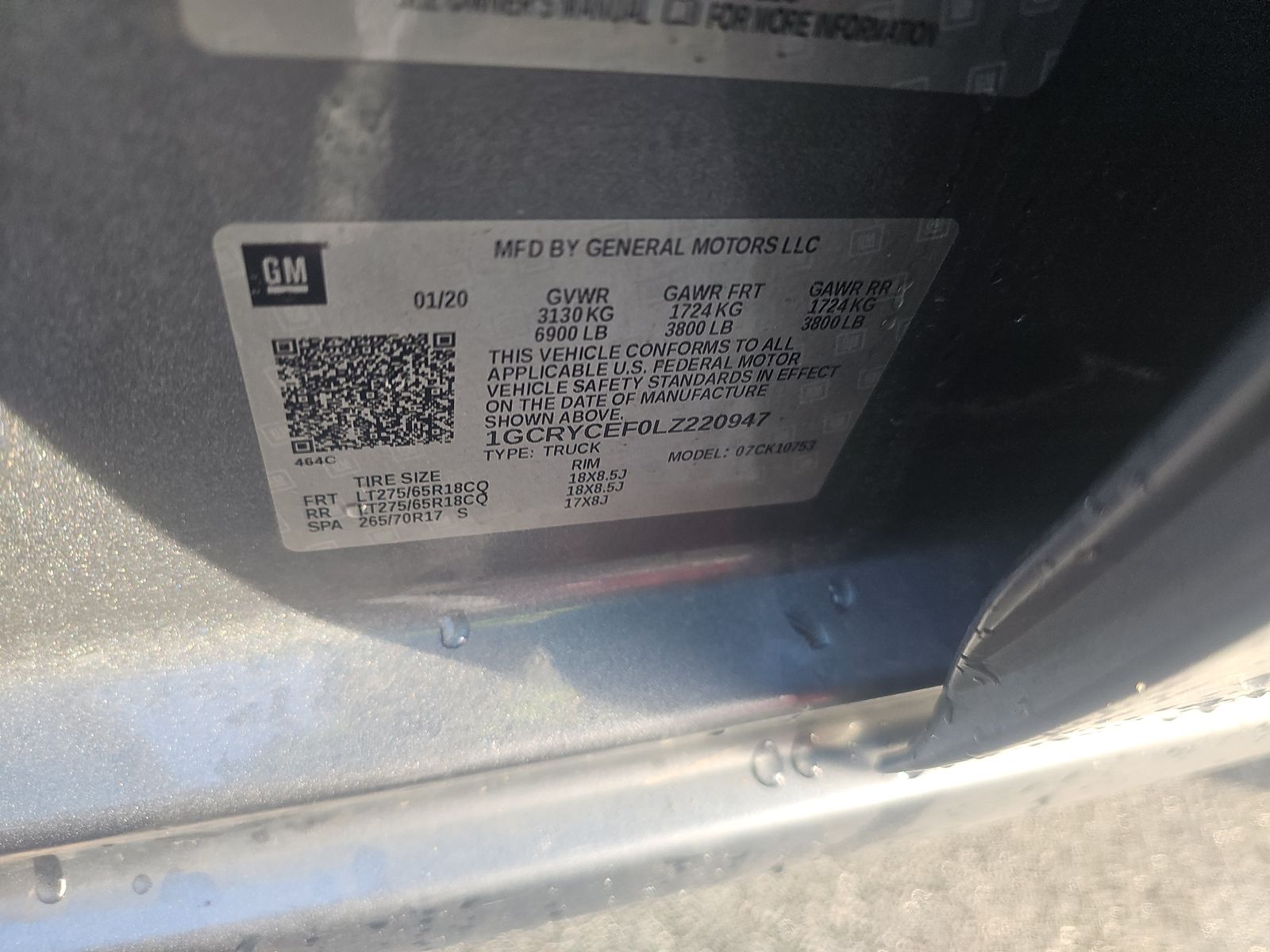 2020 Chevrolet Silverado 1500 Custom Trail Boss AWD