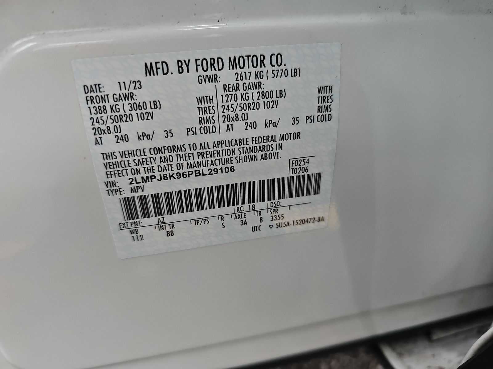 2023 Lincoln Nautilus Reserve AWD