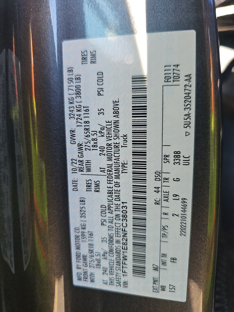 2022 Ford F-150 XLT AWD