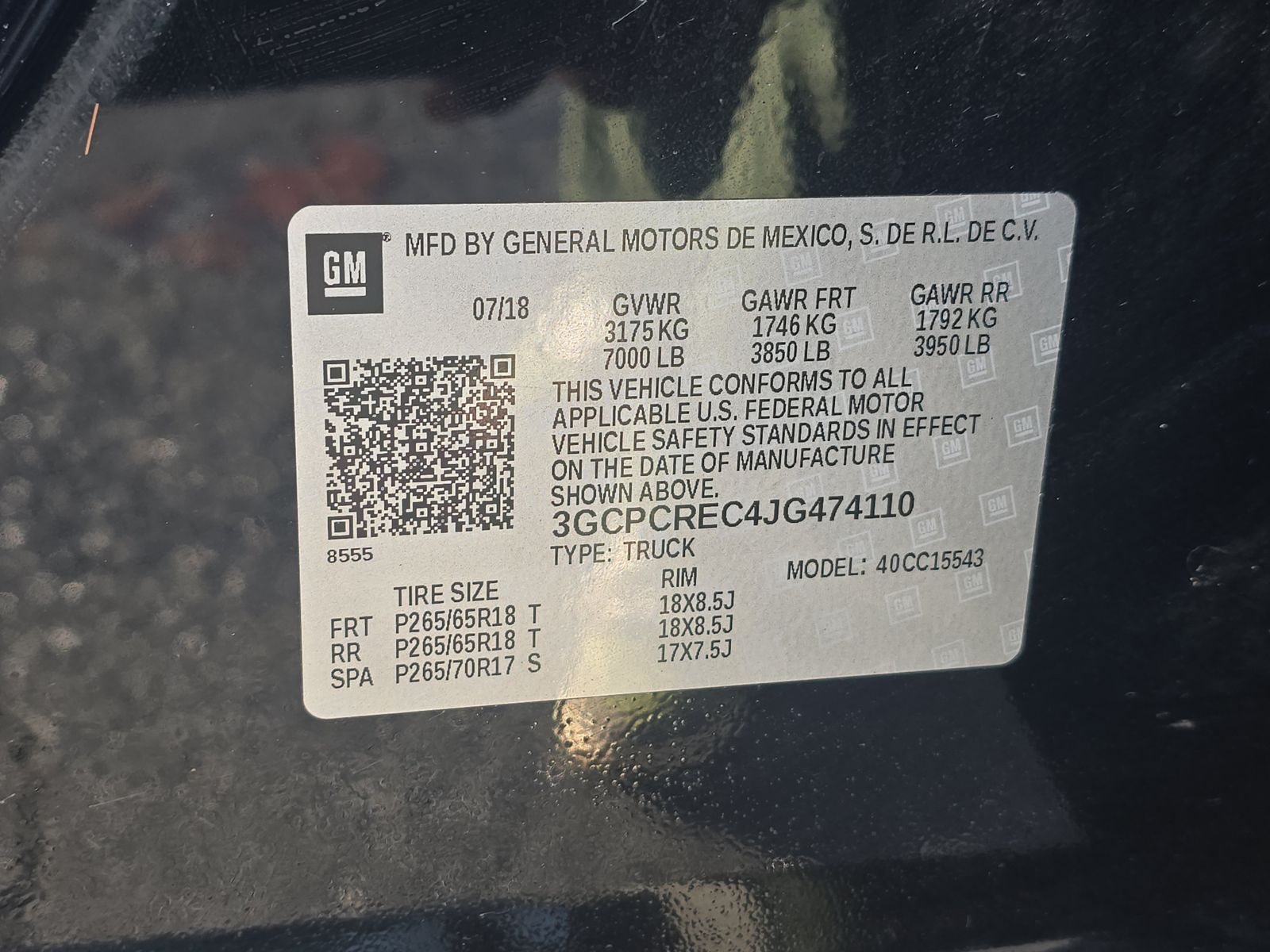 2018 Chevrolet Silverado 1500 LT RWD