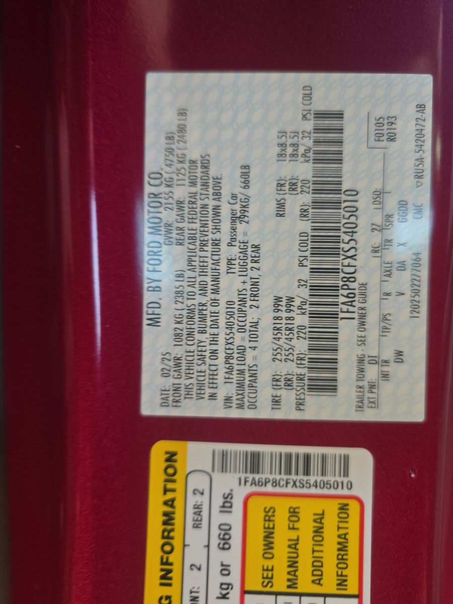 2025 Ford Mustang GT RWD