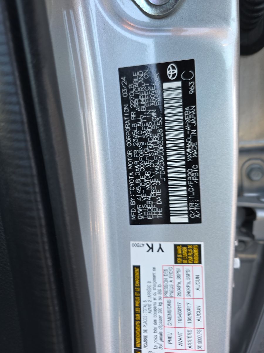 2024 Toyota Prius LE FWD