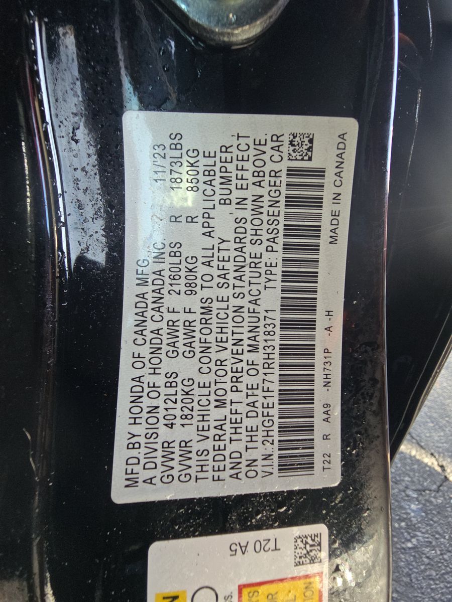 2024 Honda Civic EX FWD