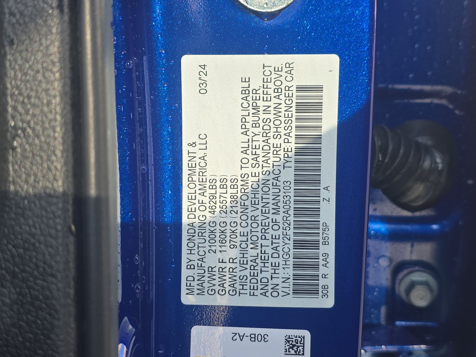 2024 Honda Accord Hybrid Sport FWD