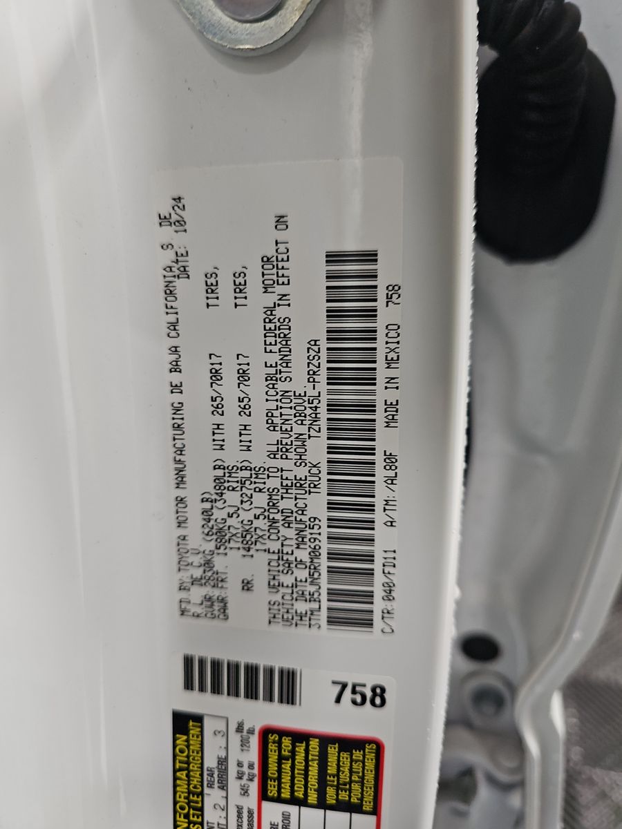 2024 Toyota Tacoma TRD Off-Road AWD