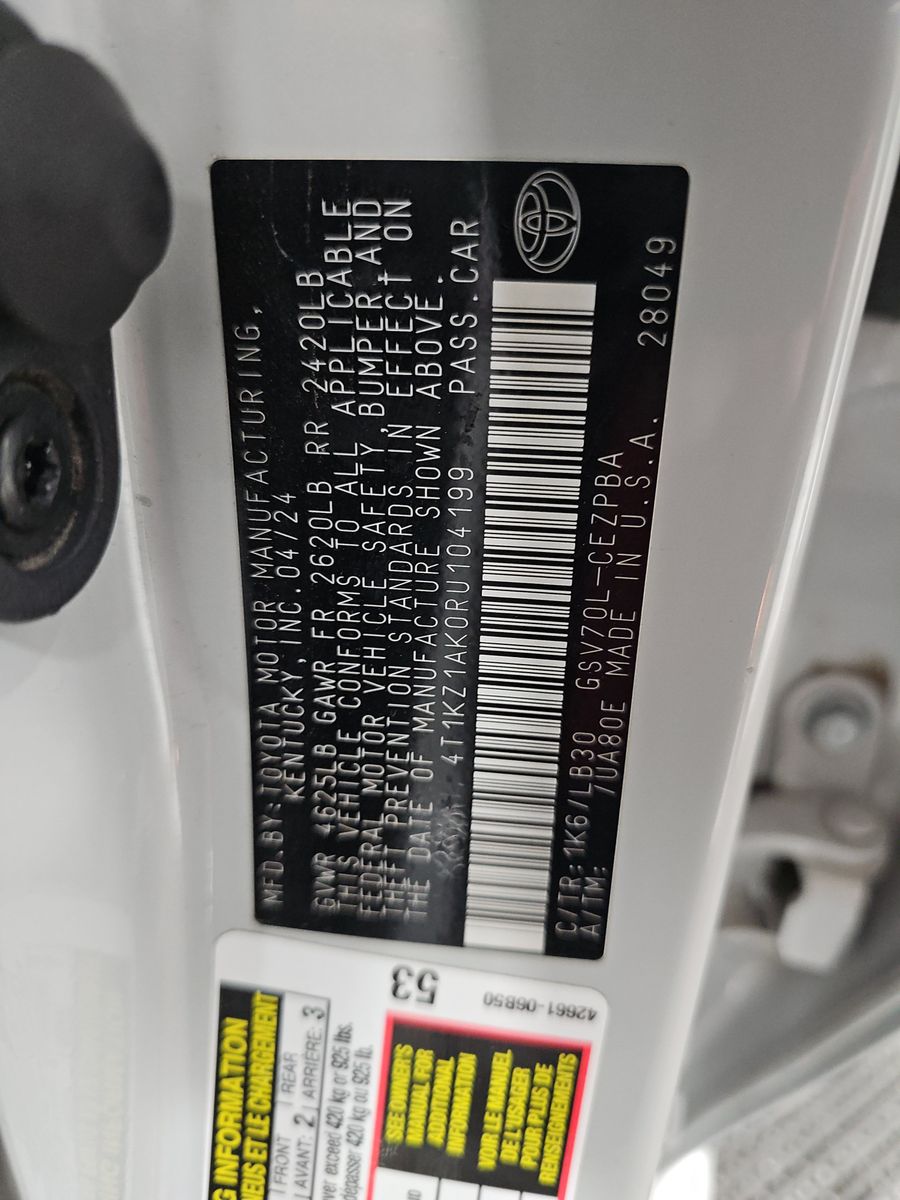 2024 Toyota Camry XSE FWD