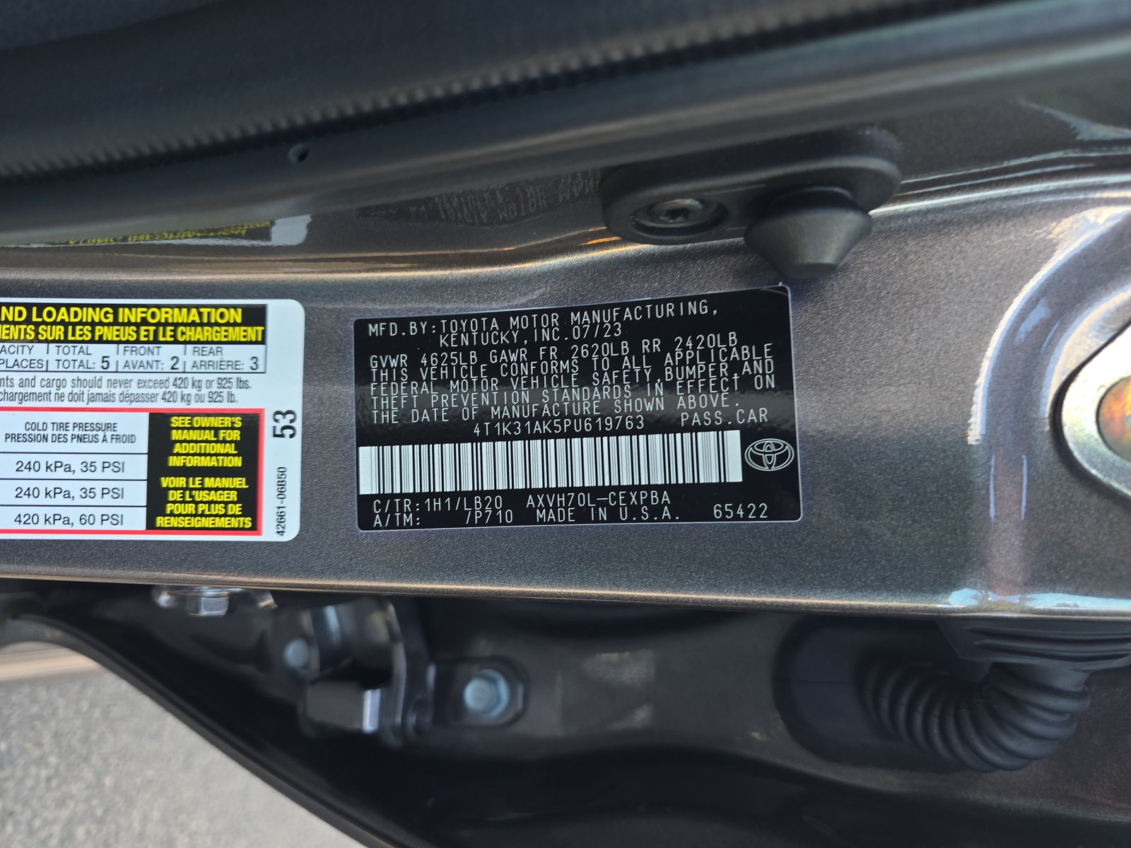 2023 Toyota Camry Hybrid XSE FWD