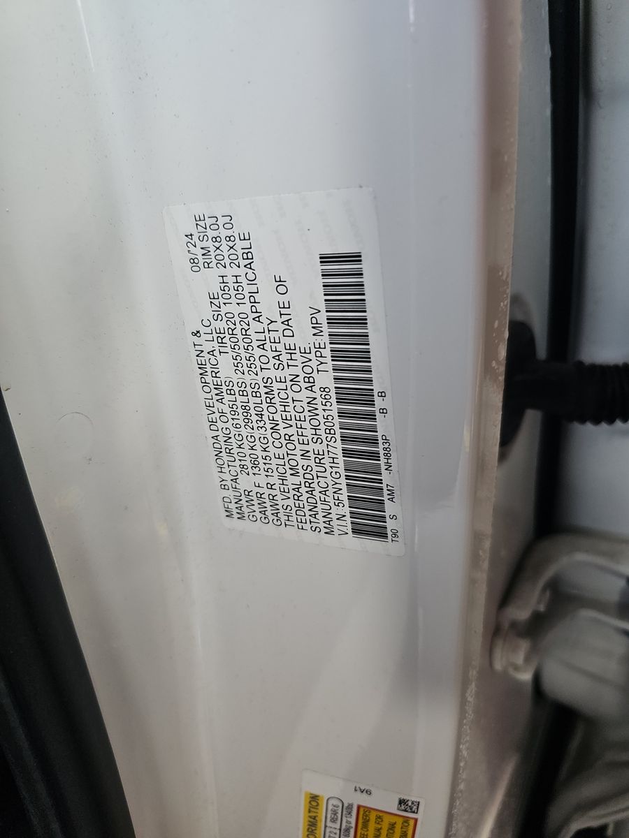 2025 Honda Pilot Touring AWD