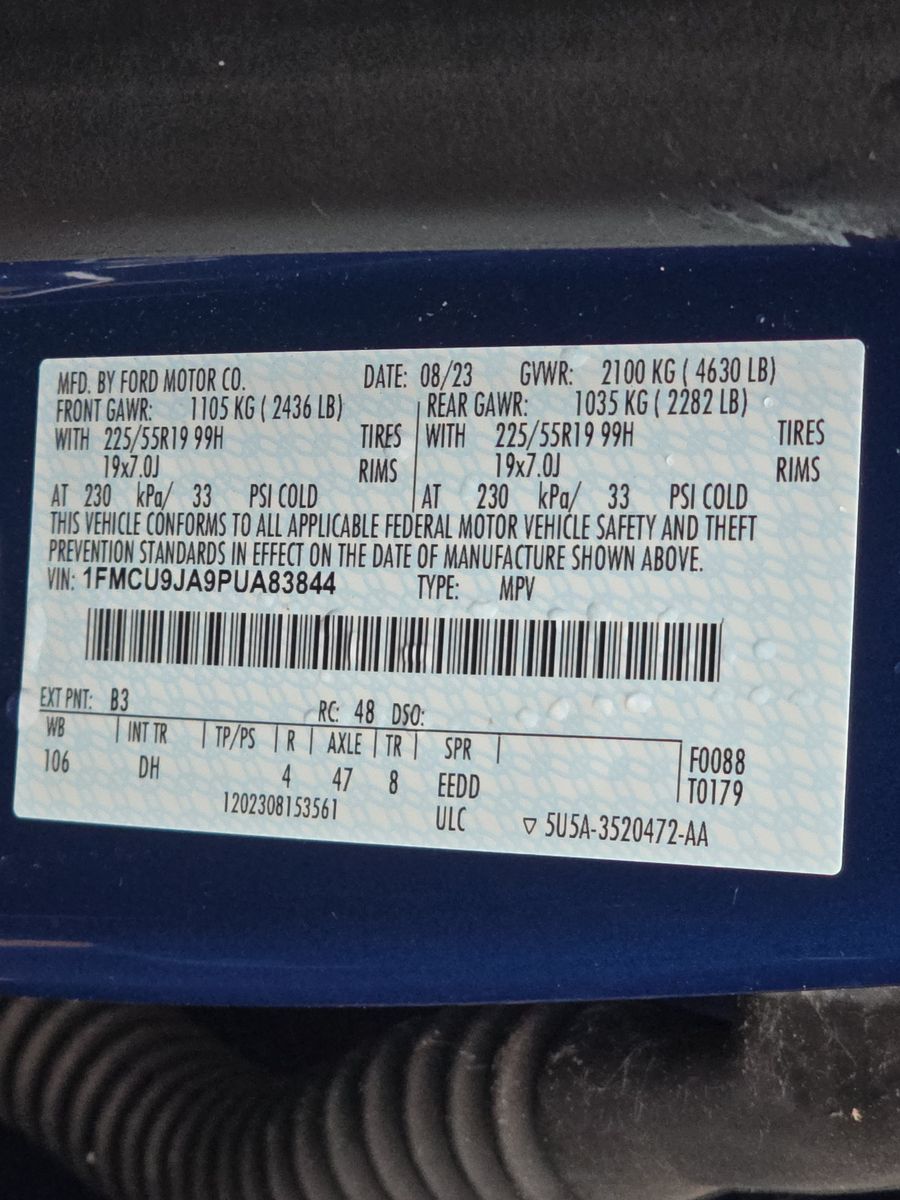 2023 Ford Escape Platinum AWD