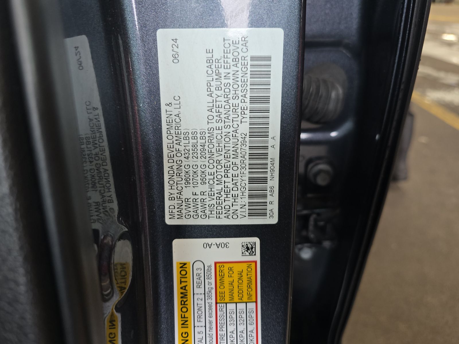 2024 Honda Accord EX FWD