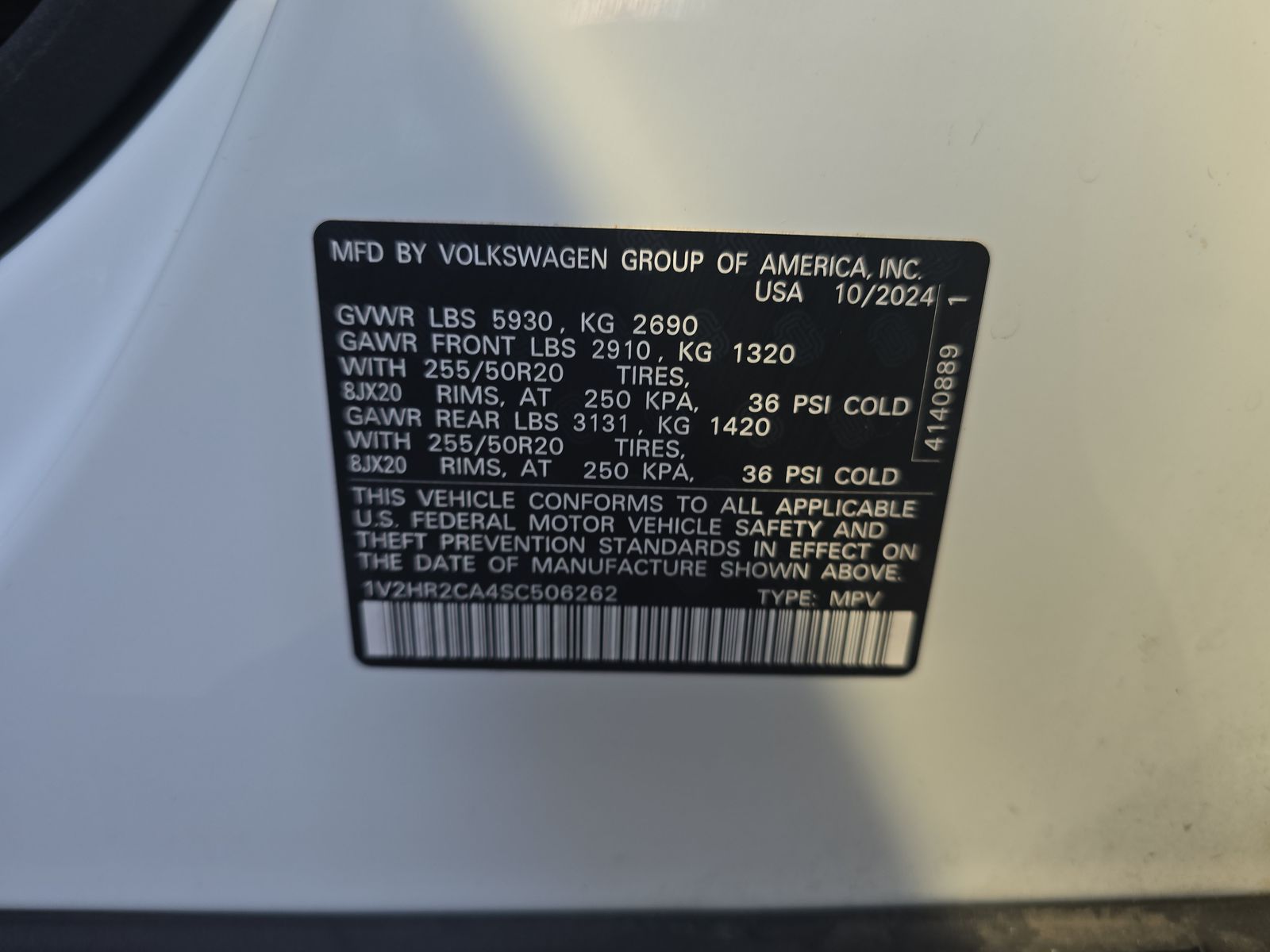 2025 Volkswagen Atlas 2.0T SE AWD