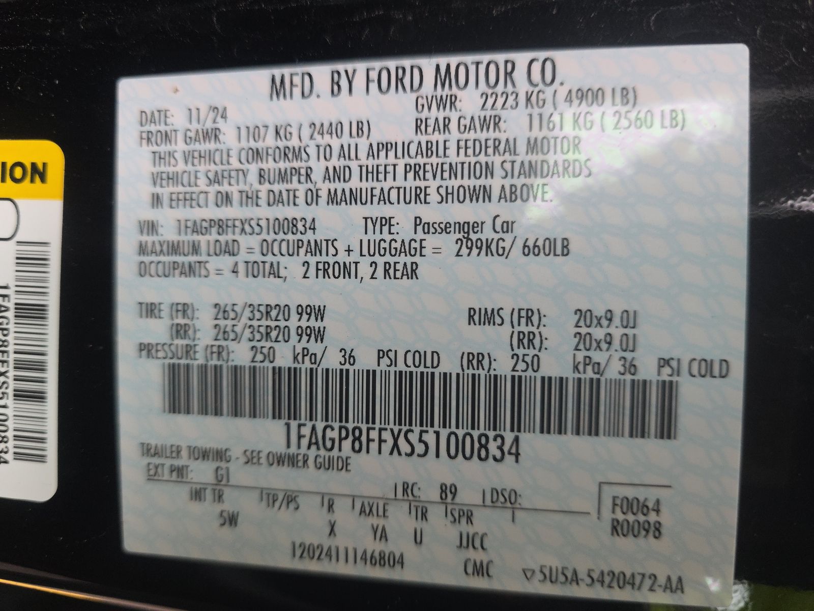 2025 Ford Mustang GT Premium FWD