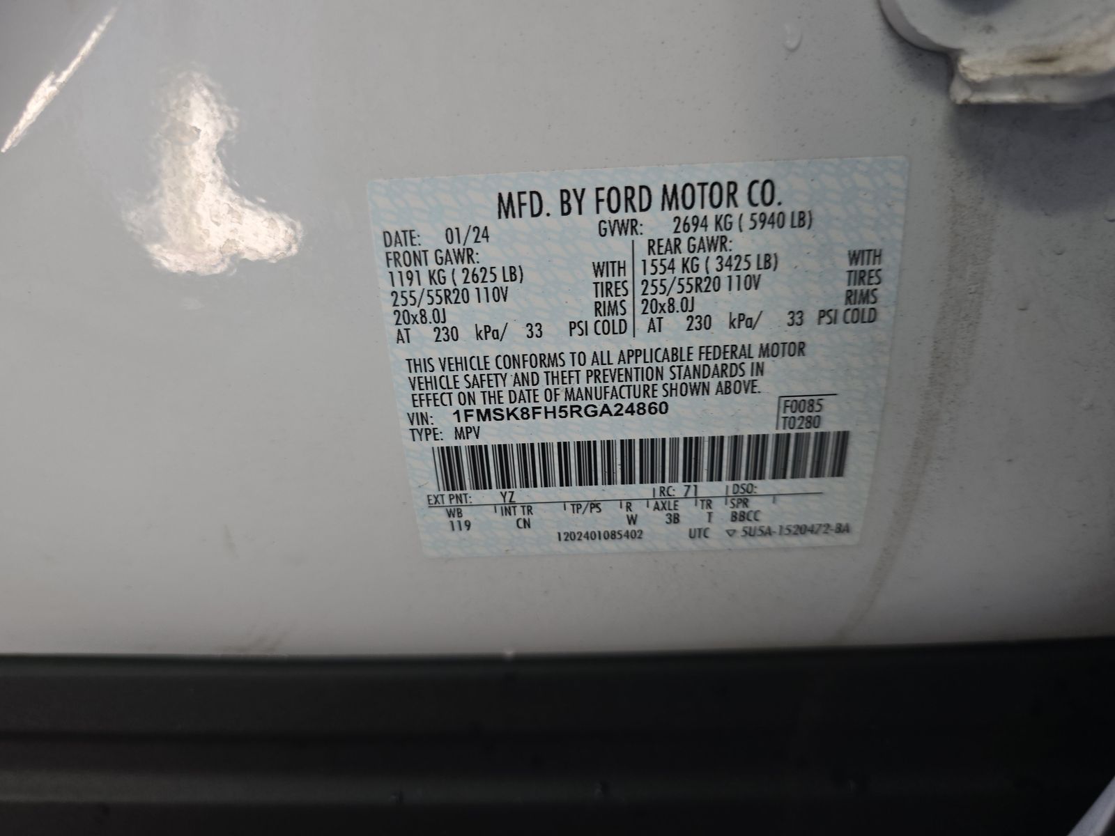 2024 Ford Explorer Limited AWD