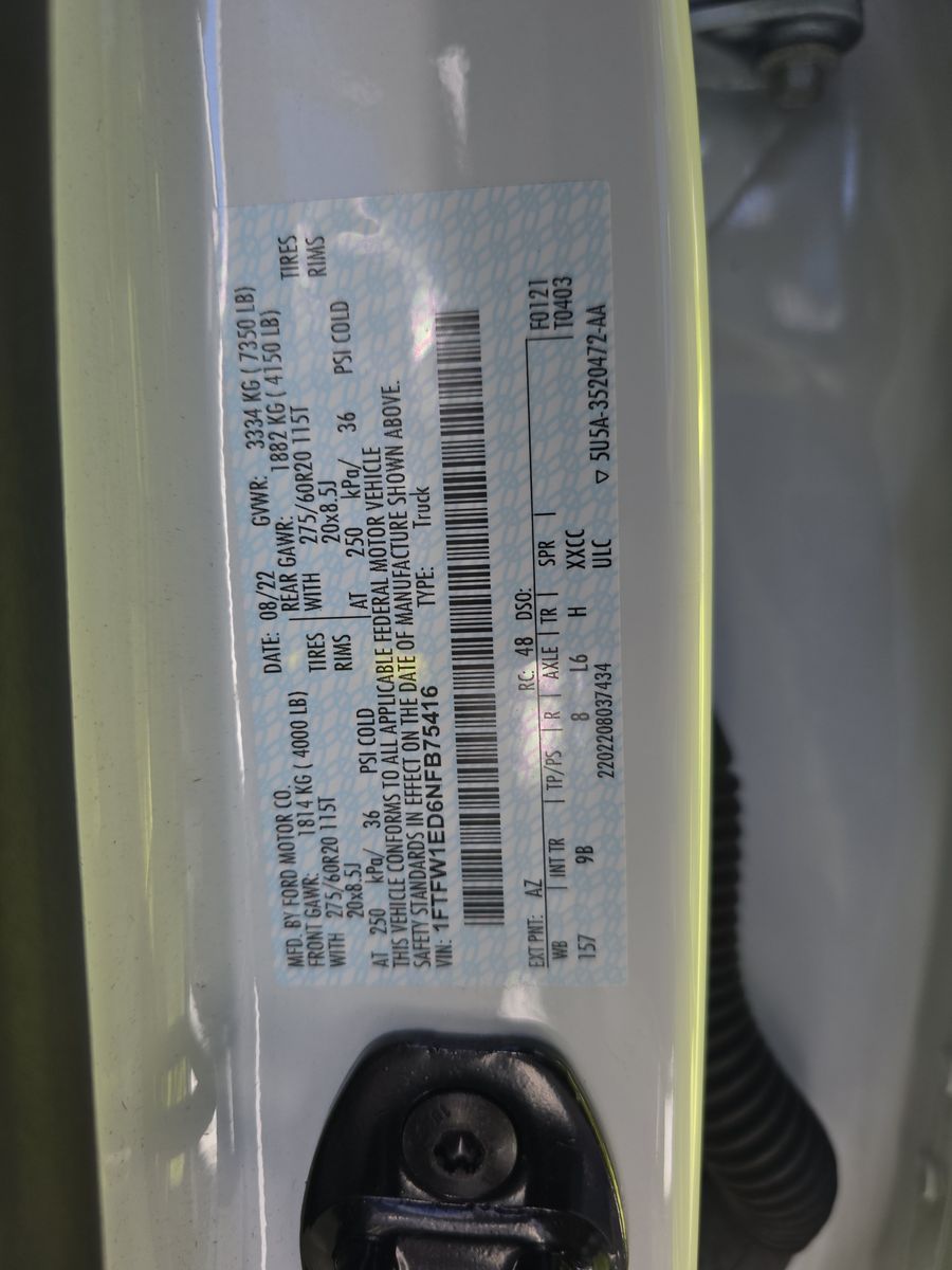 2022 Ford F-150 Hybrid Platinum AWD