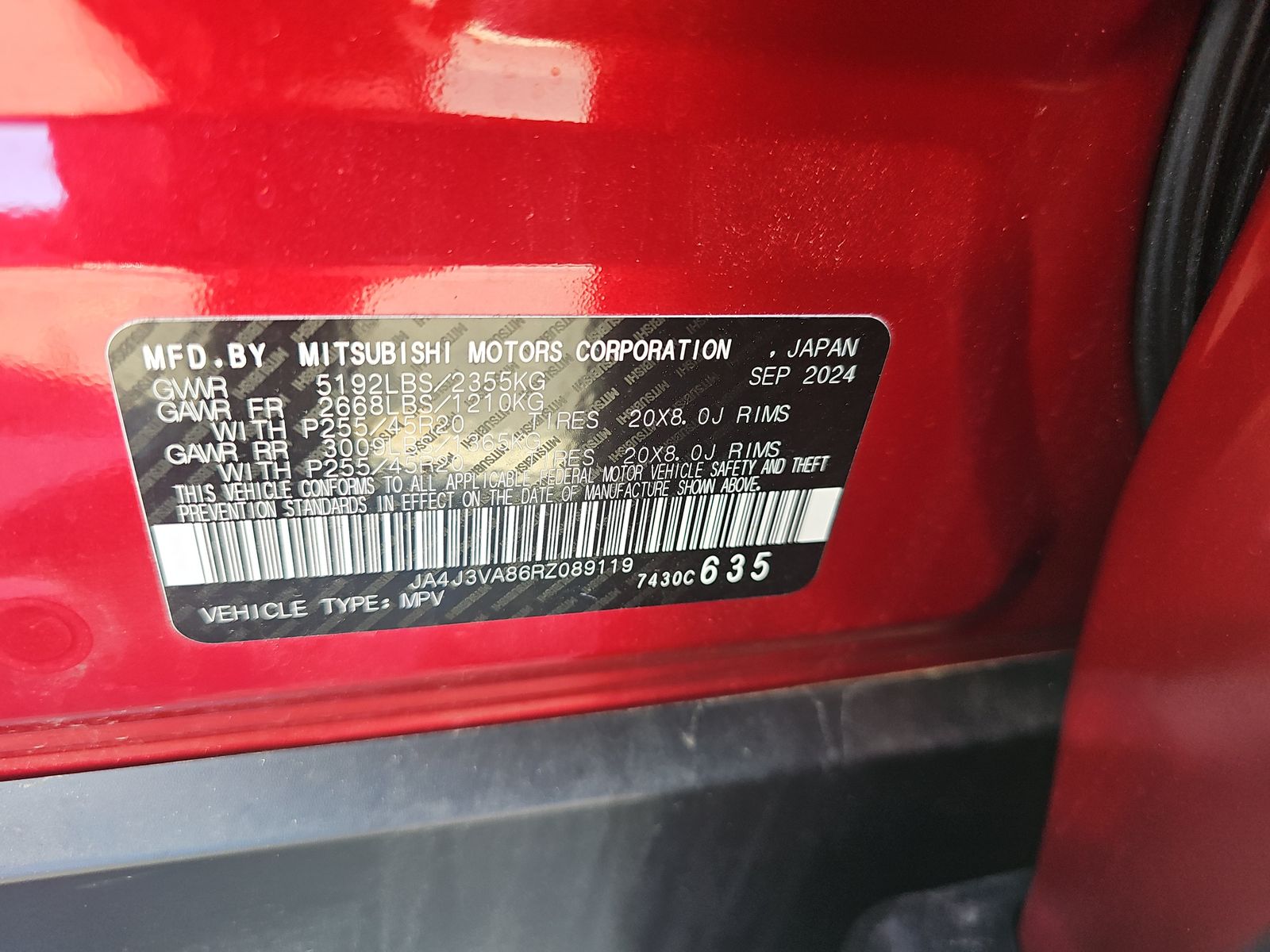 2024 Mitsubishi Outlander SE FWD