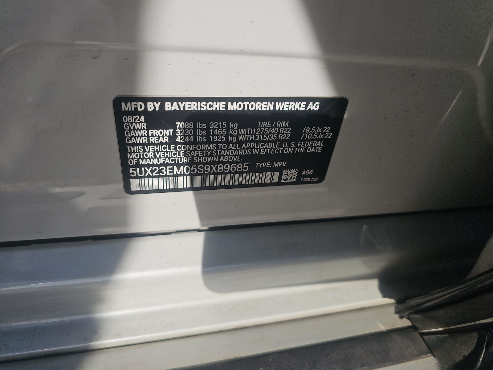 2025 BMW X7 xDrive40i AWD