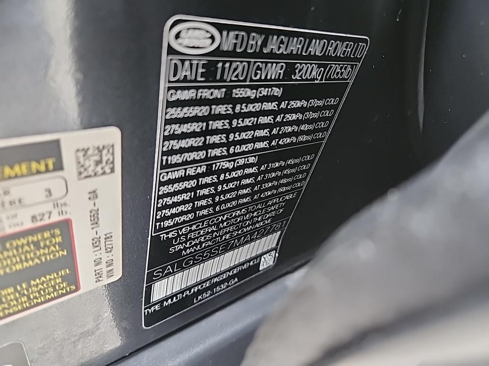 2021 Land Rover Range Rover P525 Westminster LWB AWD