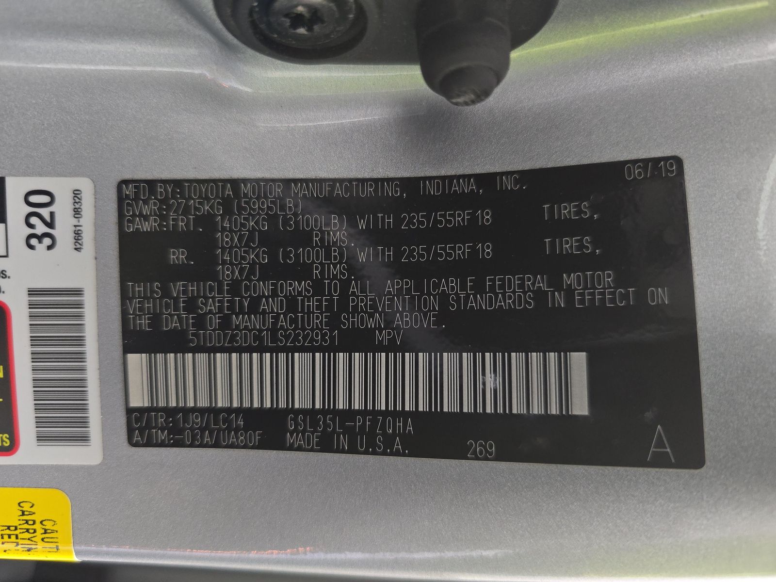 2020 Toyota Sienna XLE AWD