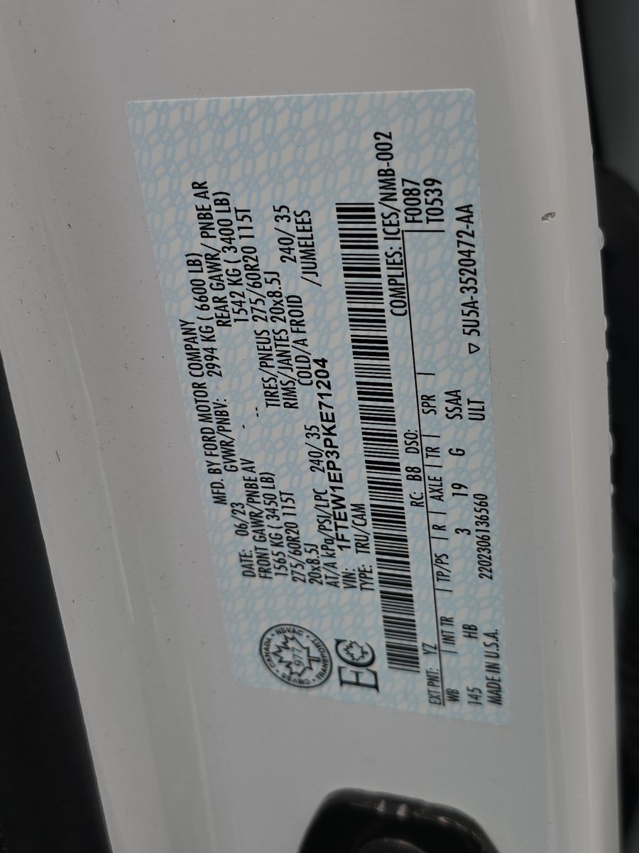 2023 Ford F-150 Lariat AWD