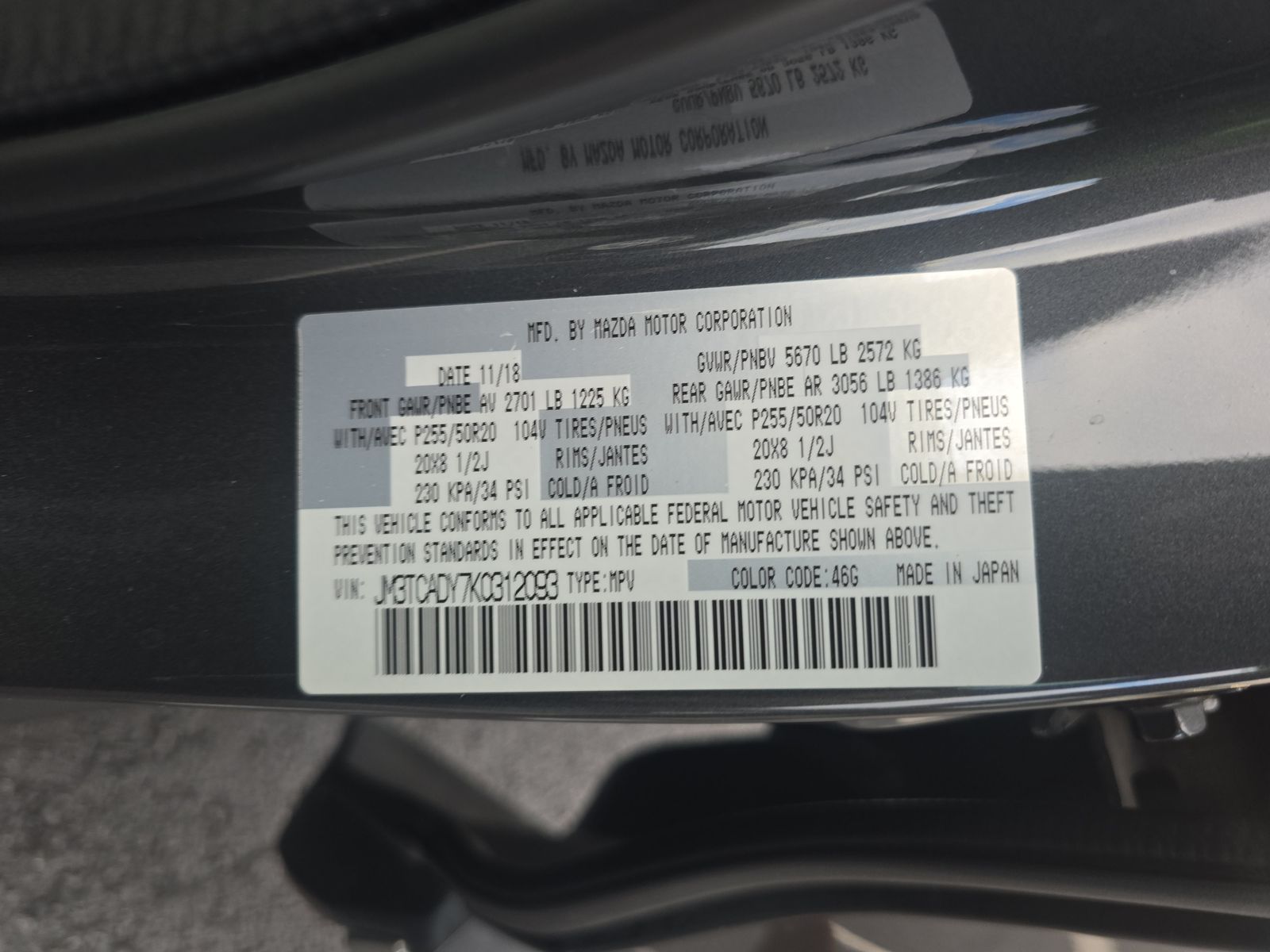 2019 MAZDA CX-9 Grand Touring FWD