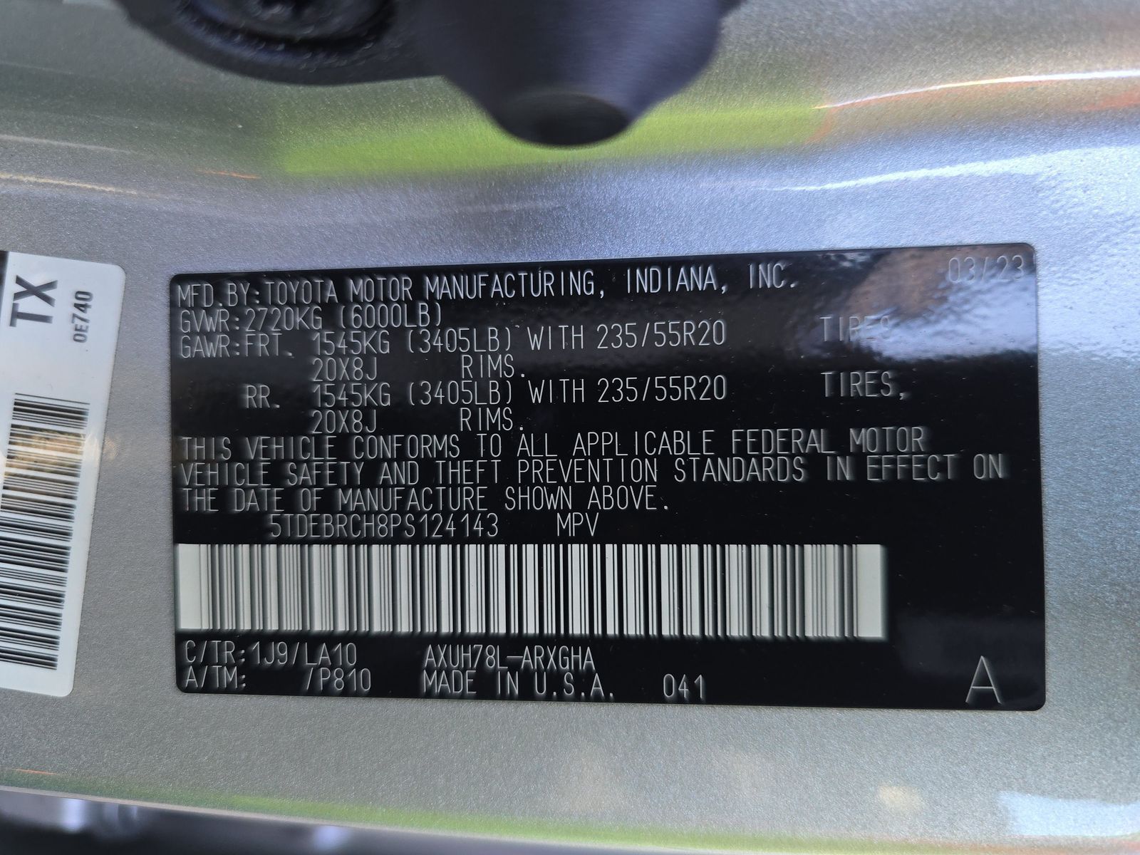 2023 Toyota Highlander Hybrid Platinum AWD