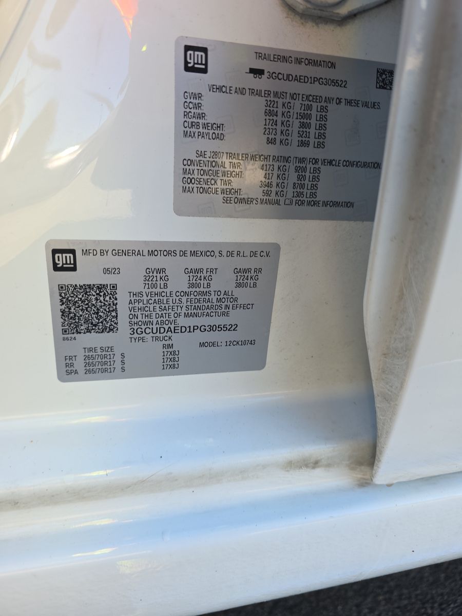 2023 Chevrolet Silverado 1500 Work Truck AWD