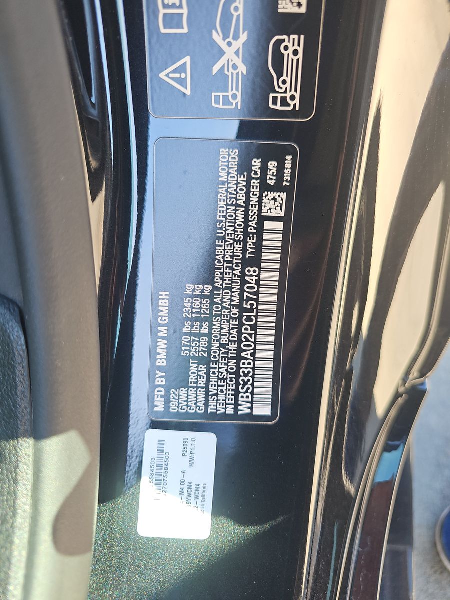 2023 BMW M4 Competition xDrive AWD