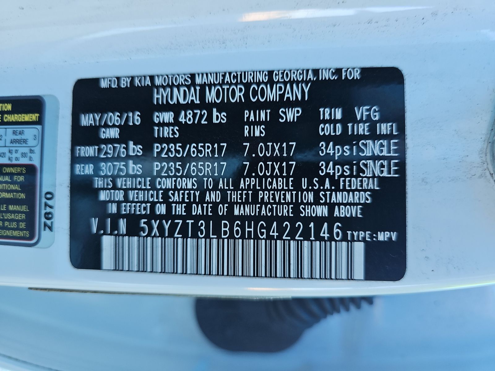 2017 Hyundai Santa Fe Sport Base FWD