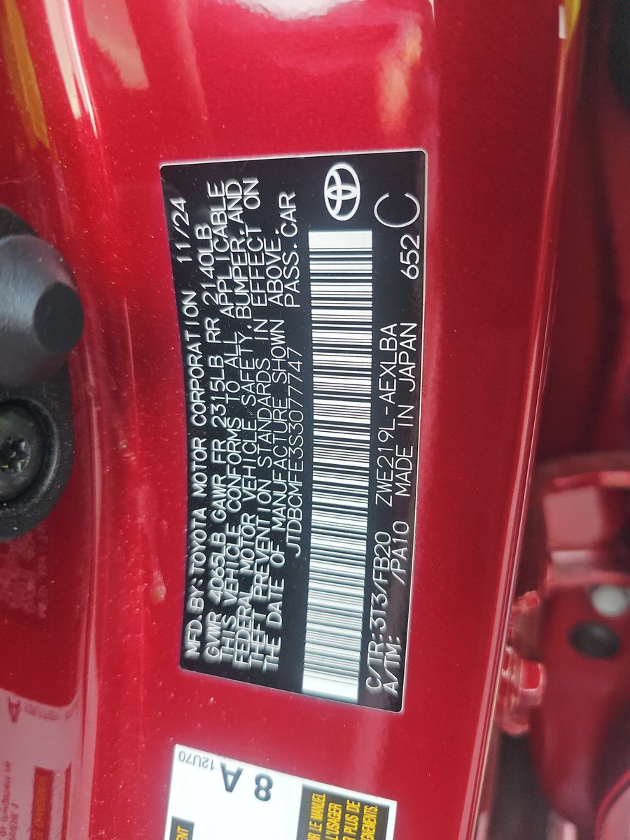 2025 Toyota Corolla Hybrid LE FWD