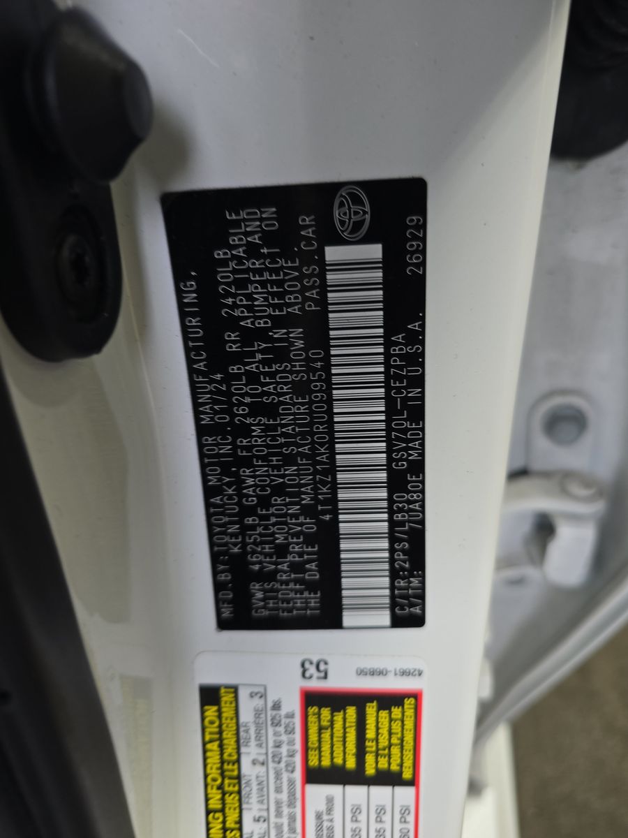 2024 Toyota Camry XSE FWD