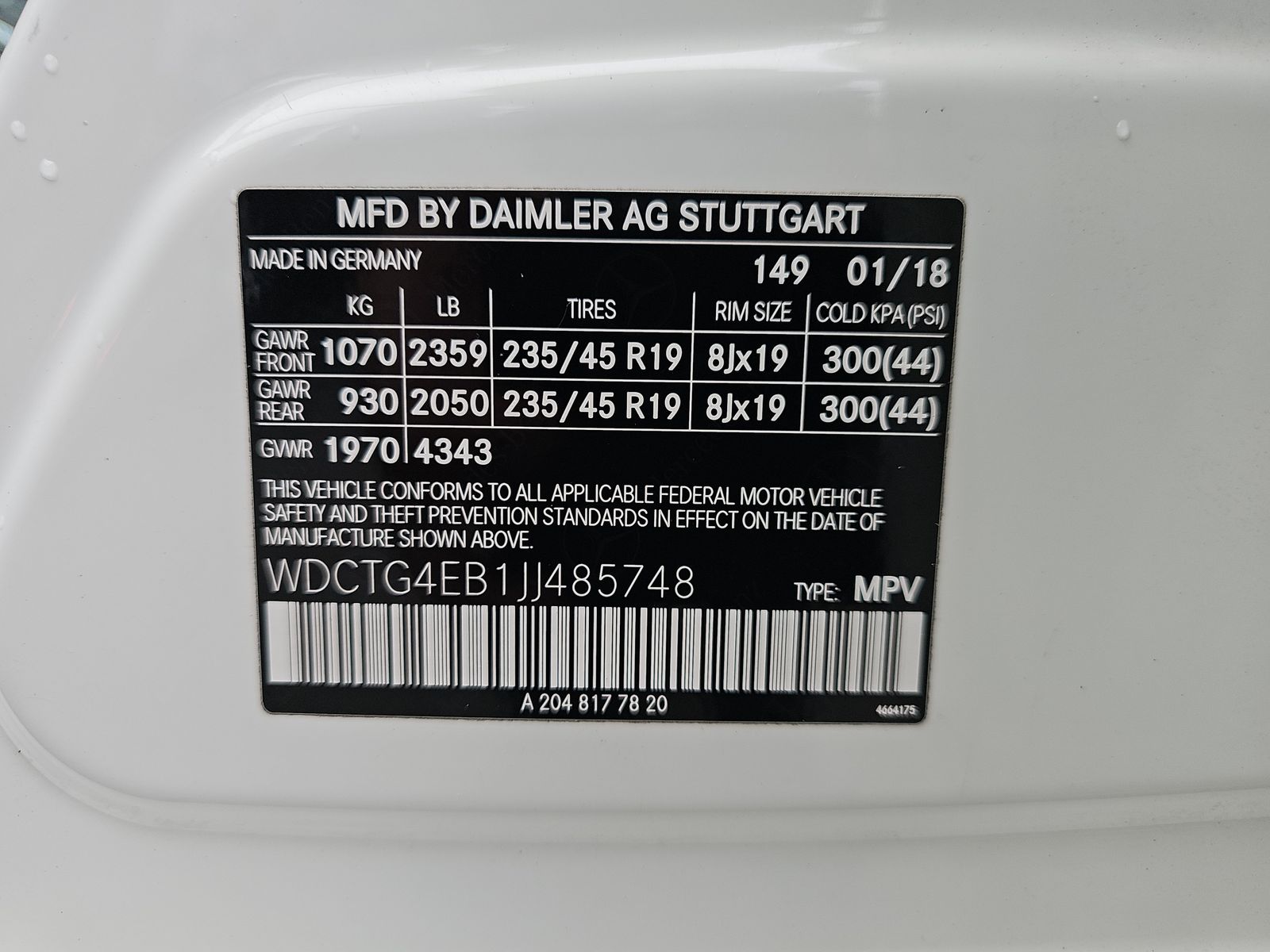 2018 Mercedes-Benz GLA GLA 250 FWD