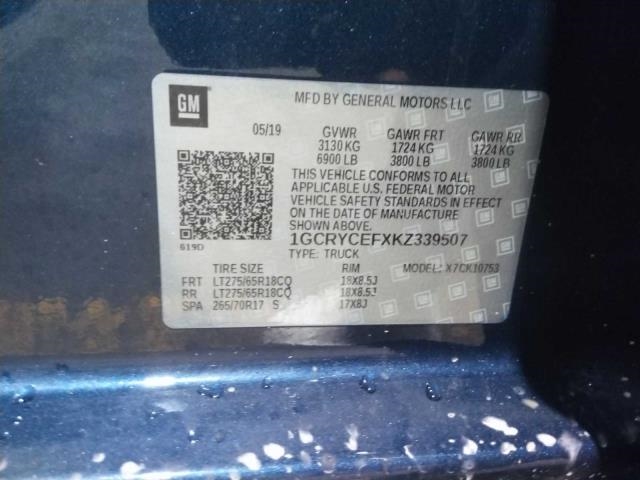 2019 Chevrolet Silverado 1500 Custom Trail Boss AWD