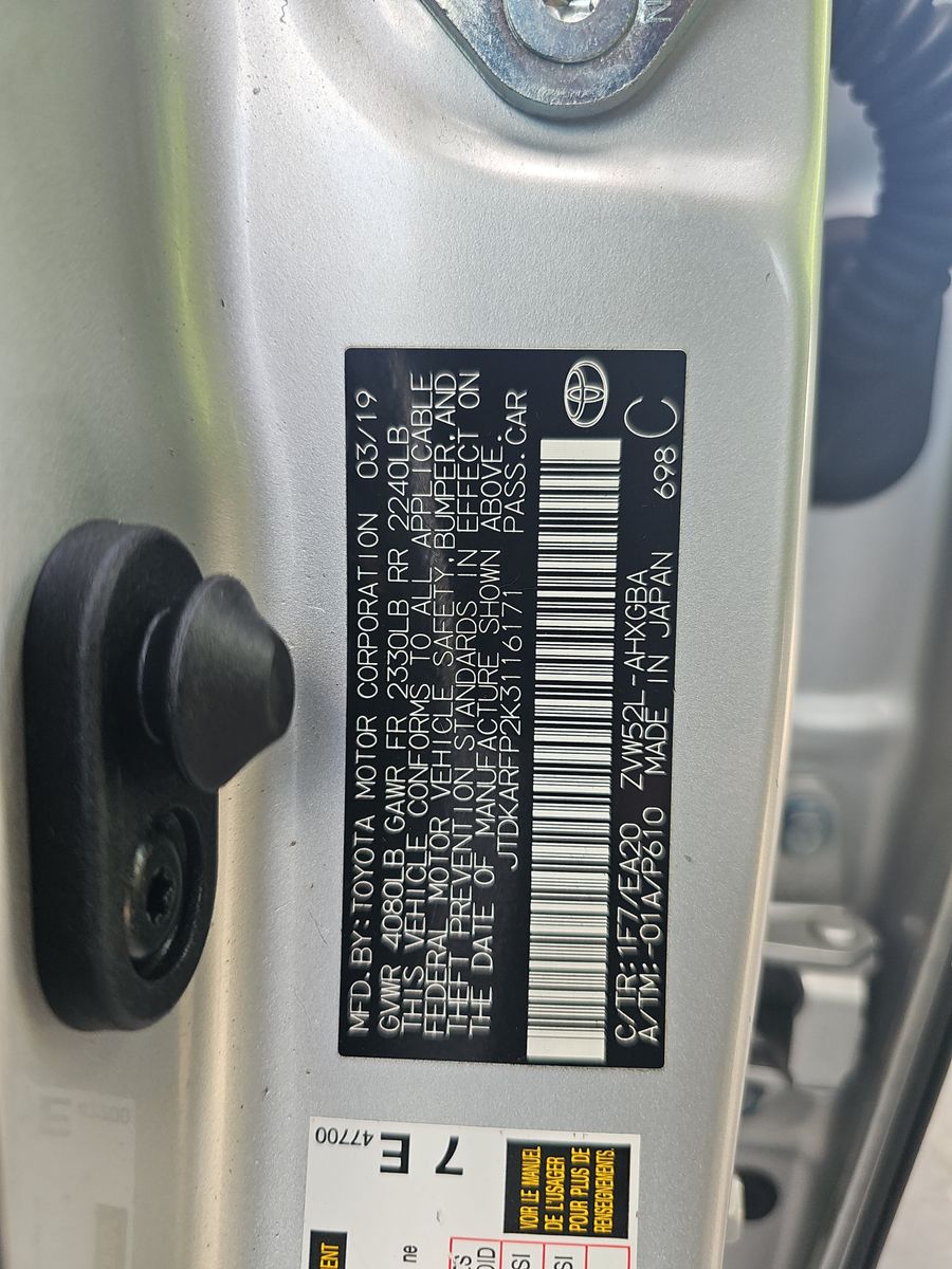 2019 Toyota Prius Prime Premium FWD