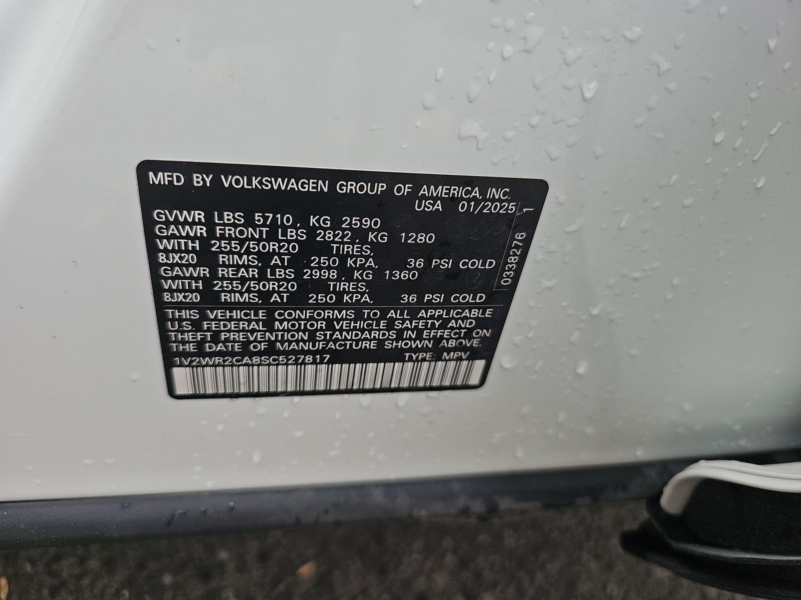 2025 Volkswagen Atlas 2.0T SE FWD