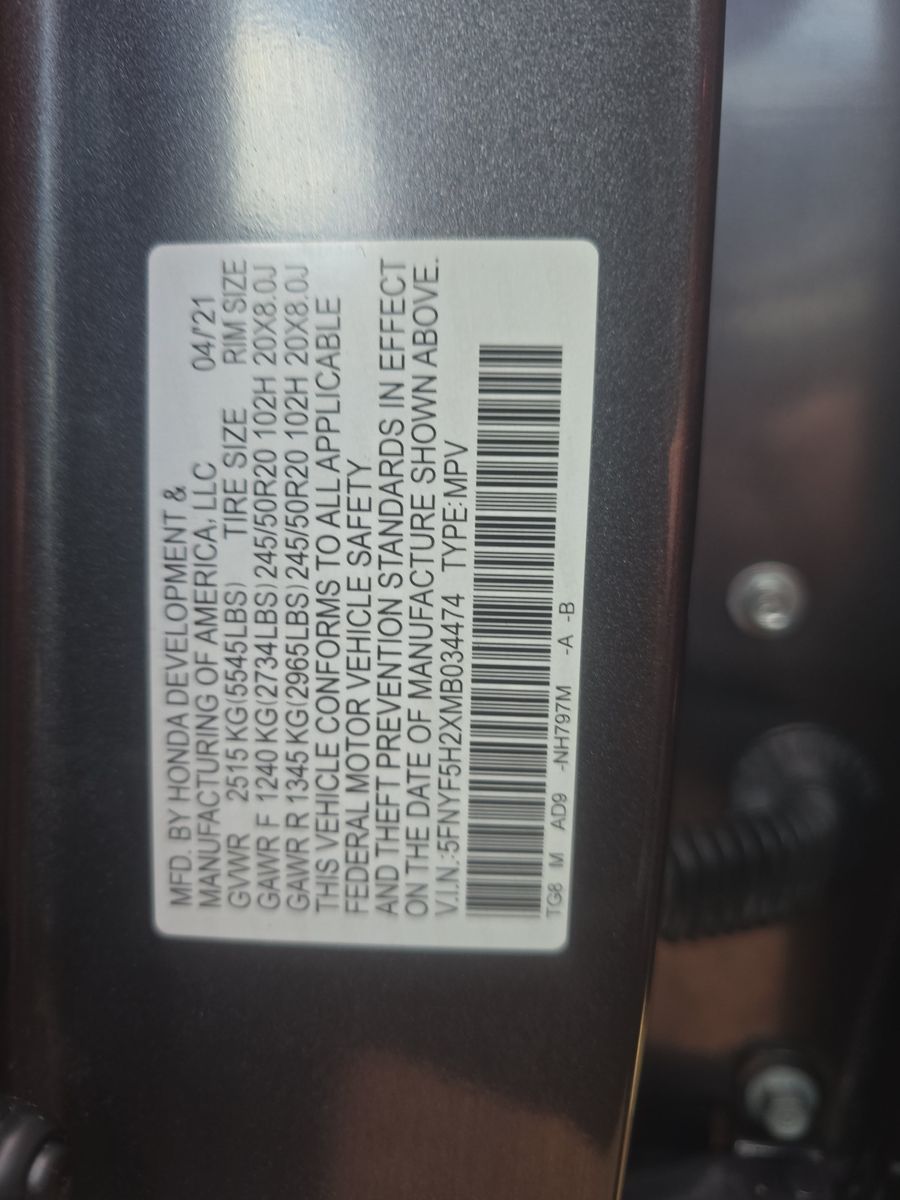 2021 Honda Pilot Special Edition FWD