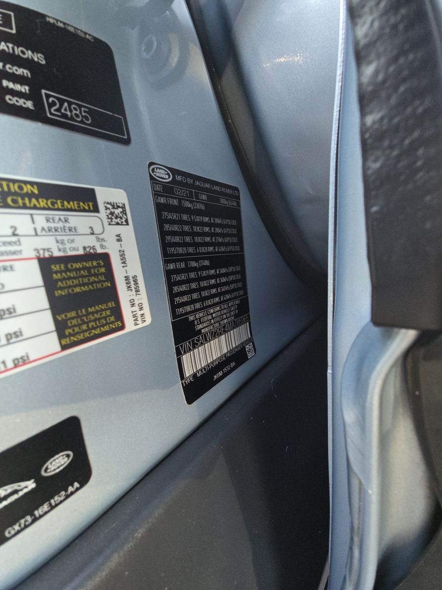 2021 Land Rover Range Rover Sport SVR AWD