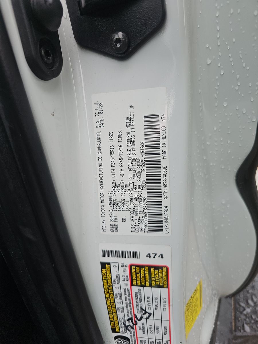 2022 Toyota Tacoma SR RWD